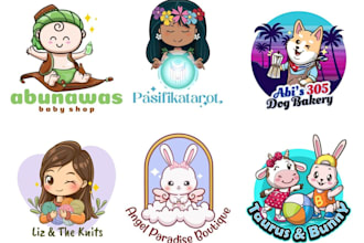 design custom vtuber logo, anime, jrpg, cute kawaii for streamer