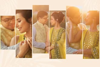 create a premium wedding album design and photobook