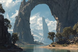 design a monochrome dark fantasy concept art for you