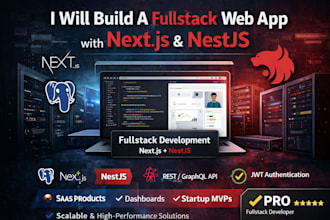 build a scalable fullstack web app using nextjs and nestjs