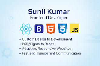 be your react and bootstrap developer