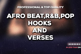 sing and write your rnb, afrobeats and pop hits