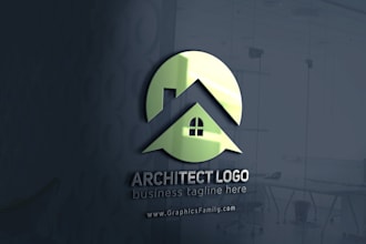 do professional architecture interior and home furnishing logo