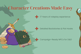 create detailed npcs with backstories for your campaign and stories