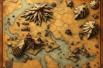 create fantasy, retro and vintage maps for board games