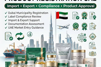 register health supplement products under dubai municipality,uae