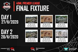 make attractive and cool schedule posters for your events