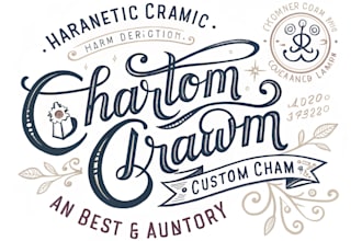 create character logo and friendship portrait