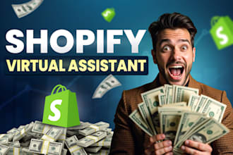 be your ecommerce virtual assistant, shopify expert manager, marketing VA UK USA