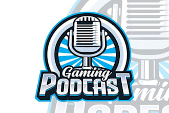 design professional podcast cover art or logo