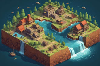 do an isometric 2d map you want