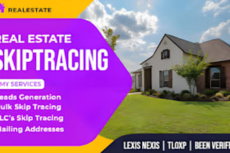 do accurate skip tracing for real estate business