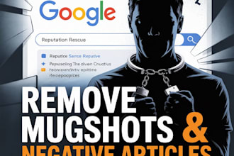 help you remove mugshots, negative articles false news and defamatory