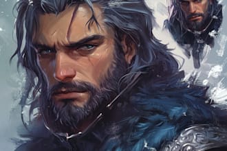 draw your fantasy character, rpg character or portrait