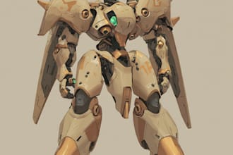 draw high quality robot, mecha concepts