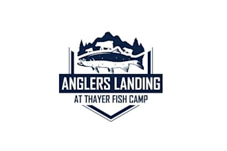 design attract a fishing lodge logo for alaska