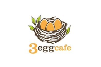 do super logo for three eggs breakfast and lunch restaurant