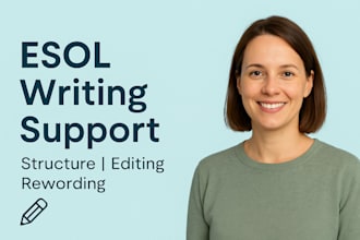 support your english writing for esol