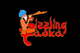 make amazing BBQ team catering restaurant logo bourbon bar