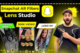 create custom interactive snapchat lens