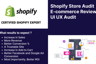 audit your shopify, website, app provide feedback uiux audit