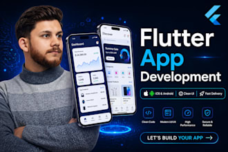 develop a flutter app with firebase backend