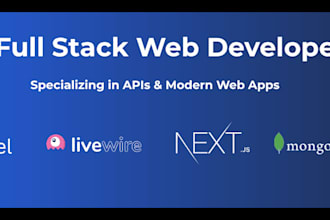 develop or fix laravel livewire web apps and websites