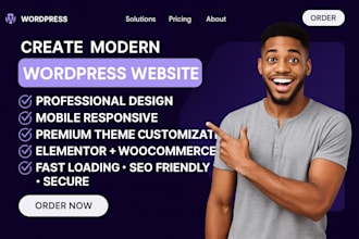create a responsive and modern wordpress website using premium themes