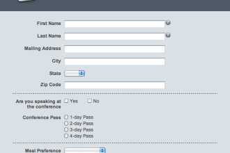 create online registration, booking and survey forms