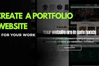 build a professional portfolio site to showcase your work
