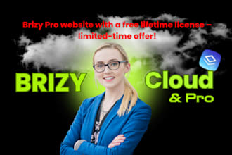 create a website using brizy pro and brizy cloud