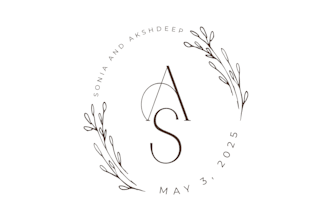 do modern wedding logo, monogram, and initials design