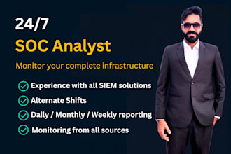 be your remote soc analyst for cybersecurity monitoring