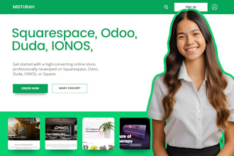 revamp squarespace, odoo, duda, ionos, or square ecommerce website design