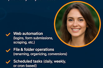 do python scripting, web browser automation, data scraping