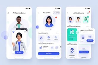 build ai telemedicine app, ai doctor app, healthcare app,appointment booking app
