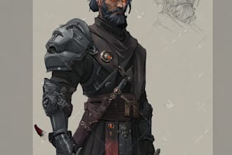 draw your original and dnd character art with my art style