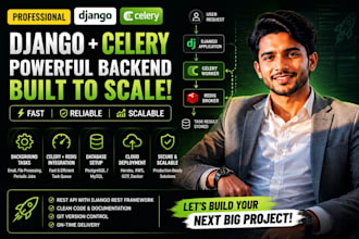 build a django celery application with rest api