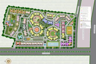 design 2d 3d site plan master plan subdivision plat plan plot map site layout