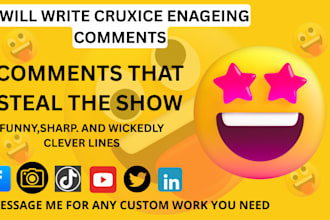 write controversial comments for your post, brand or reply