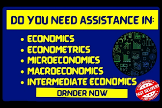 microeconomics, macroeconomics, economics, econometrics and game theory