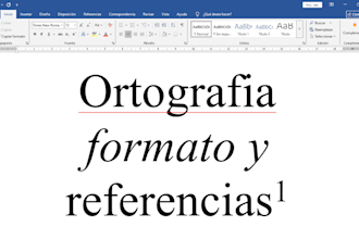 correct academic spanish texts and references professionally