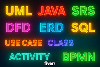 expert system documentation, uml diagrams, bpmn, dfds and erd