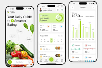 develop calories tracking app with bar code, food recognition, macro tracking
