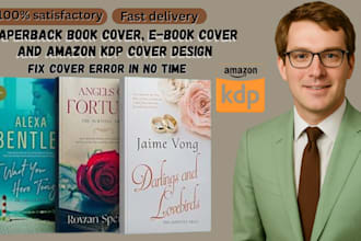 design book cover for kindle cover, paperback cover and amazon kdp cover design