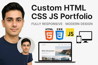 custome and responsive portfolio for you