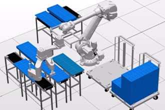 implementation of layout and simulation of robotic cells