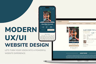 create modern and user friendly UX UI design for your website