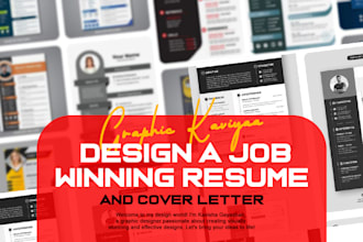 write and design a job winning resume or CV and cover letter