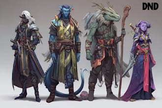 be your professional dnd or fantasy character artist